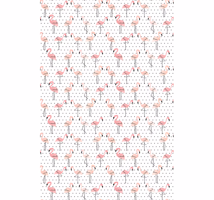 Rulou geam animale model flamingo - TenStickers