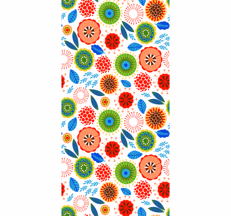 Jaluzea cu flori poloneze multicolore - TenStickers