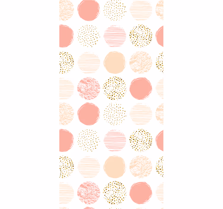 Rulou geam modern varietate de puncte pastel - TenStickers