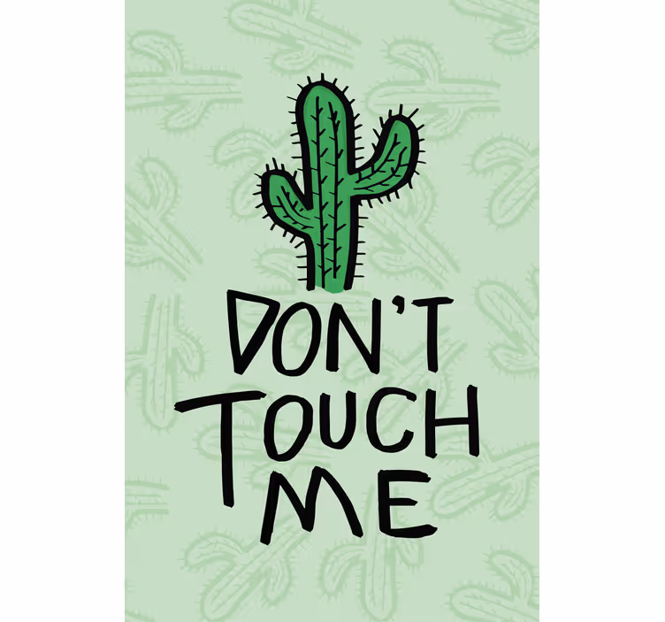 Cactus „nu mă atinge” jaluzea dormitorului principal - TenStickers
