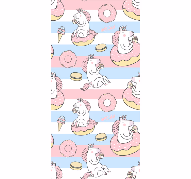 Rulou geam distracție delicii de desert cu unicorn - TenStickers