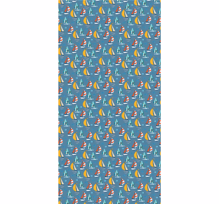 Rulou geam originalul nave cu pânze colorate - TenStickers