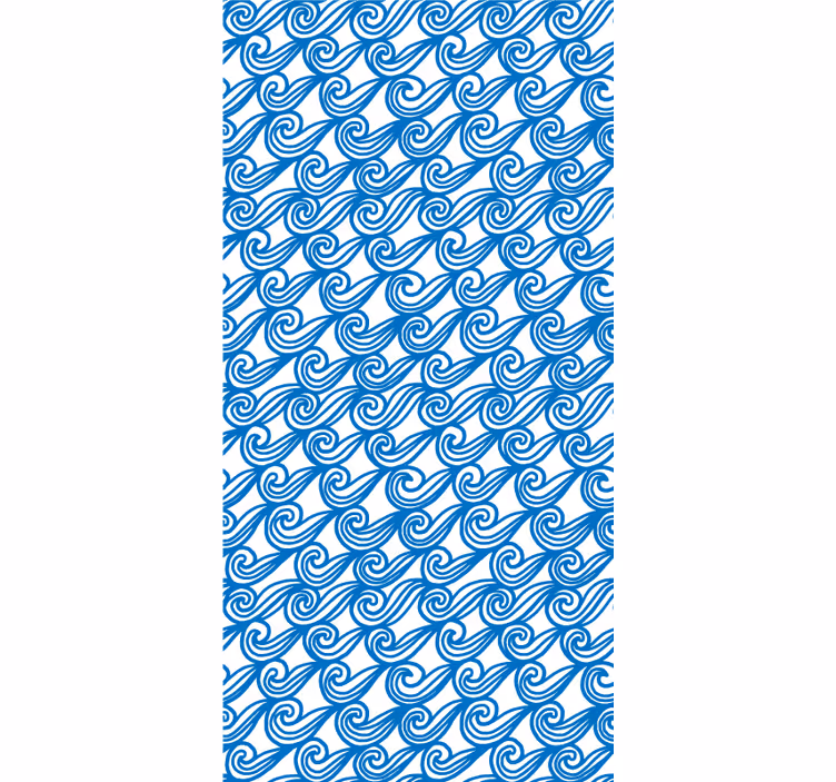 Valuri de mare model desenat manual Rulouri - TenStickers