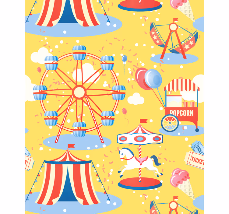 Rulou geam distracție plimbare de carnaval - TenStickers