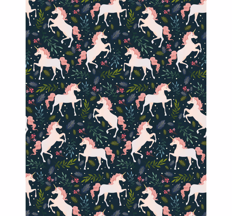 Rulou geam pentru copii model realist de unicorn - TenStickers