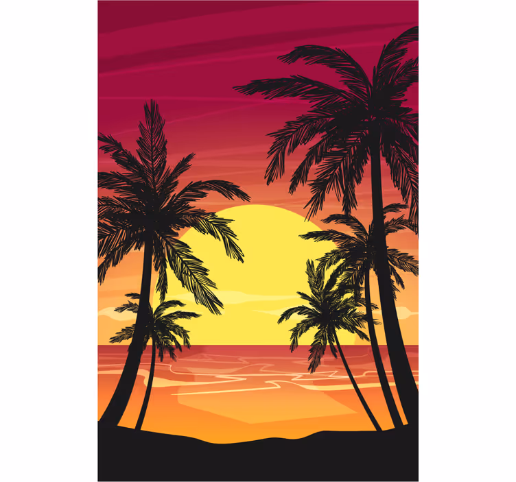 Rulouri exotic apus dormitor matrimonial - TenStickers