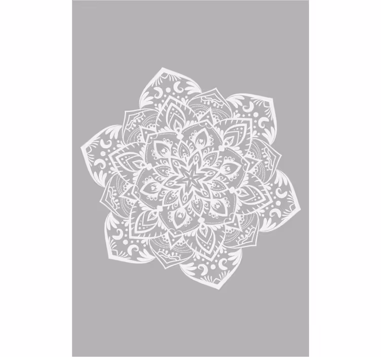 Rulou geam zen mandala mare gri - TenStickers