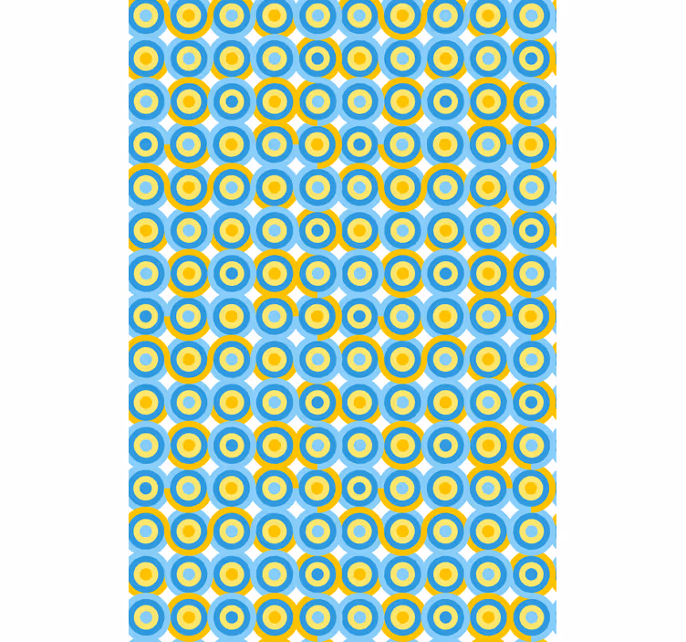 Rulou geam model circular în albastru - TenStickers