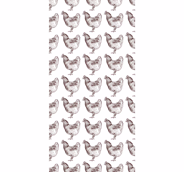 Rulou geam animale model fermecător de pui - TenStickers