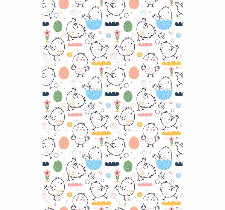 Rulou geam animale pui simpli - TenStickers