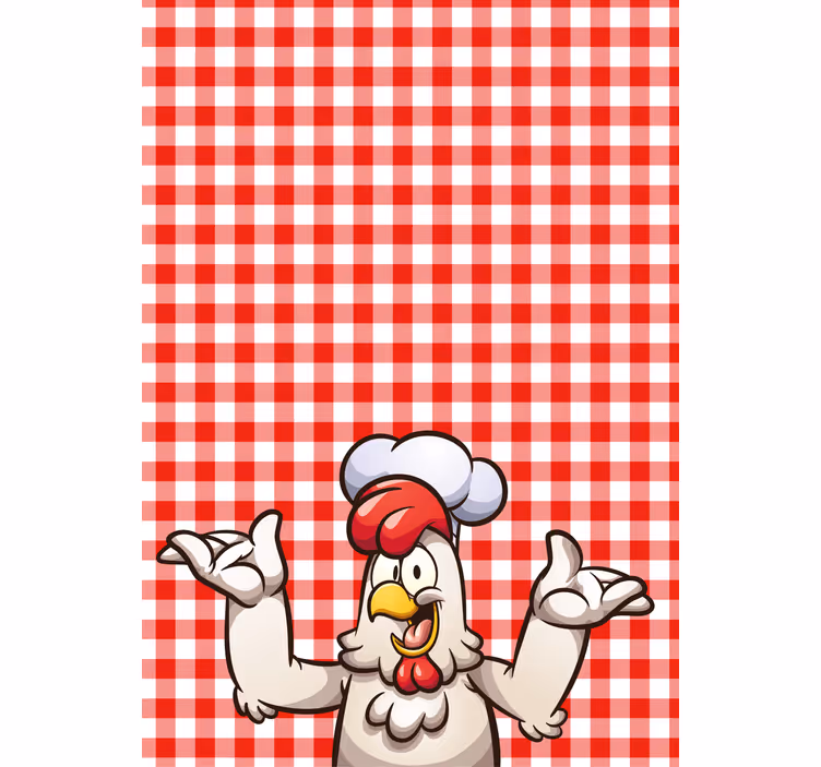 Rulou geam animale personaj cocoș bucătar - TenStickers