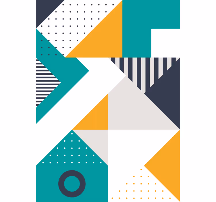 Triunghiuri artă geometrică pictură Rulouri - TenStickers