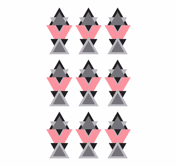 Triunghiuri artă abstractă pictură Rulouri - TenStickers
