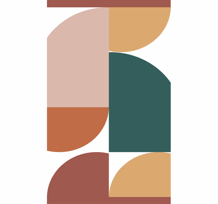 Model abstract artă geometrică pictură Rulouri - TenStickers