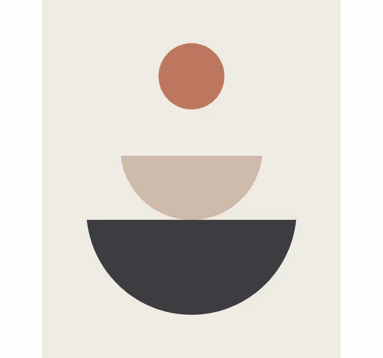 Fântână abstractă artă geometrică pictură Rulouri - TenStickers