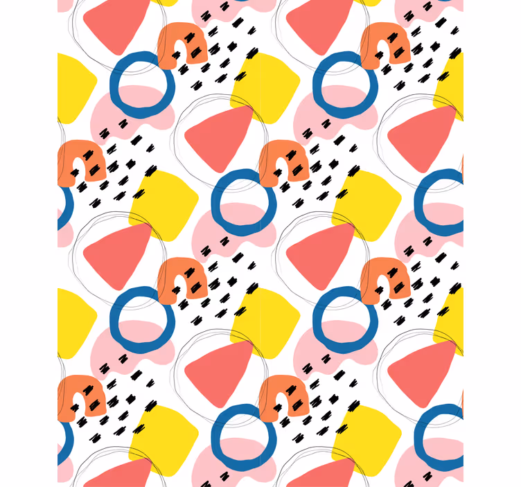 Rulou geam modern modele geometrice ciudate - TenStickers