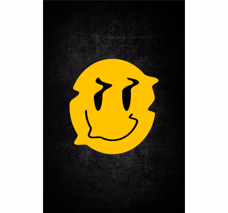 Jaluzele cu rolete Geek design cu chip zâmbitor - TenStickers