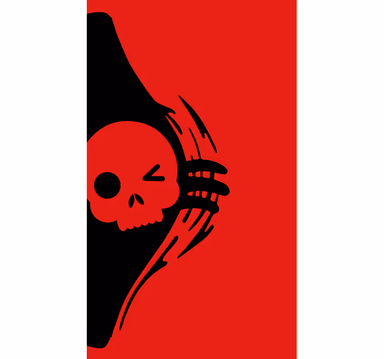 Jaluzele cu rolete Geek design emblema craniului - TenStickers