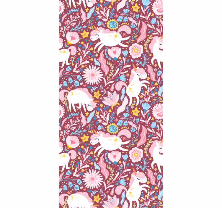 Rulou geam originalul modele de unicorn colorate - TenStickers
