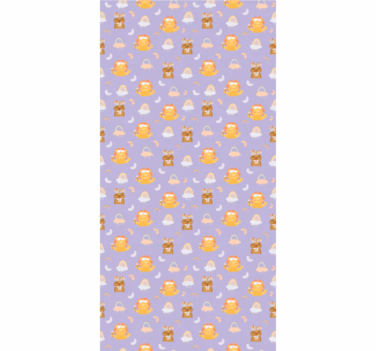 Rulou geam pentru copii pui de animale și curcubee - TenStickers