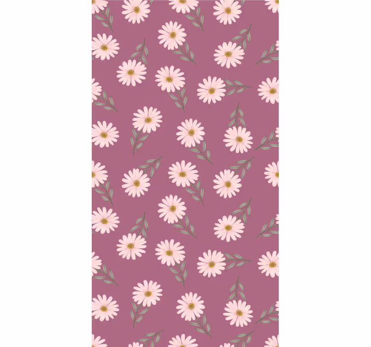 Rulou geam flori și plante temă florală margaretă - TenStickers