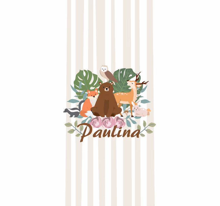 Rulou geam animale colectarea animalelor de pădure - TenStickers