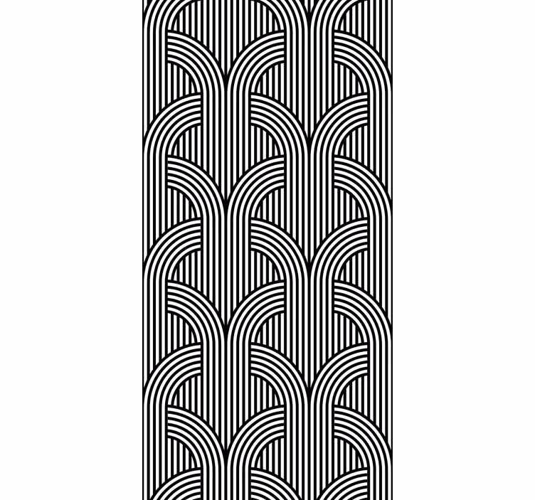 Rulou geam modern model de arc geometric - TenStickers