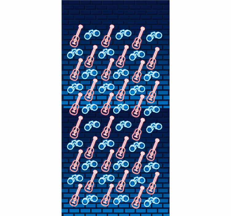 Rulou geam originalul model de chitară muzicală - TenStickers