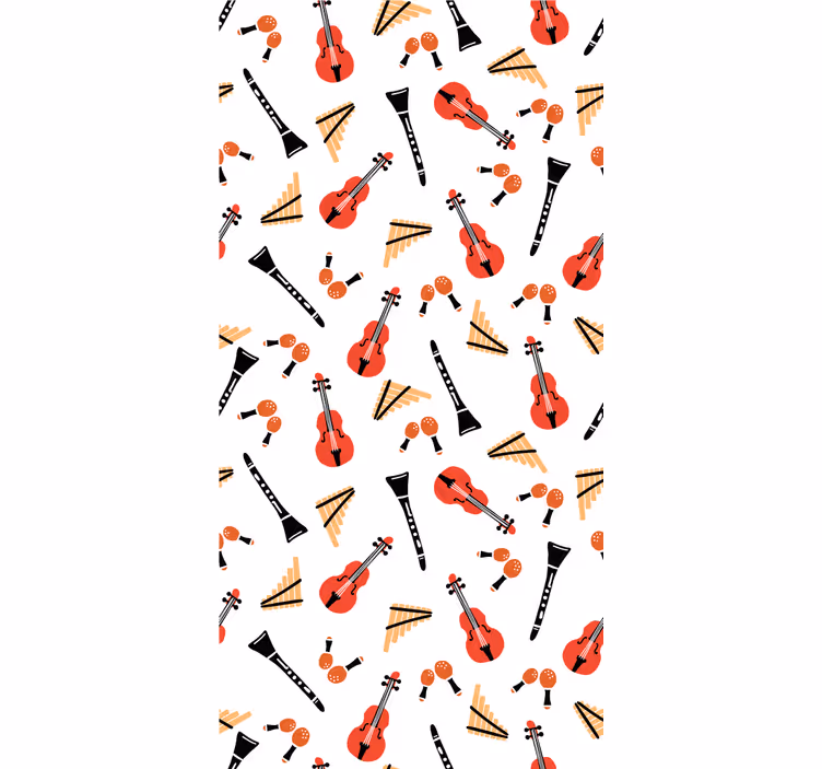 Rulou geam originalul motivul instrumentelor muzicale - TenStickers