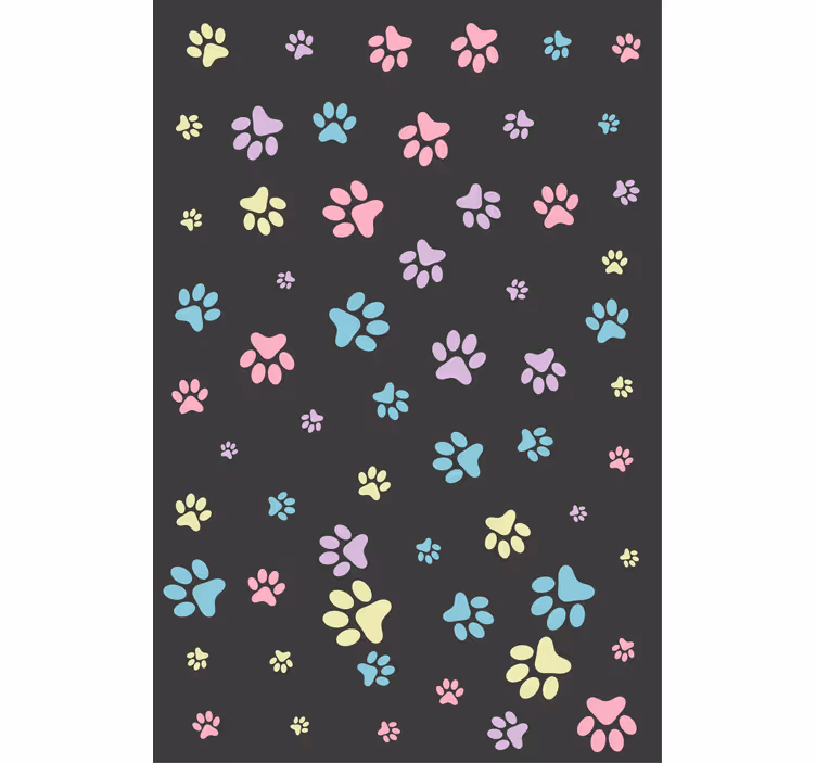 Uimitoare labe de câine colorate diverse animale Rulouri - TenStickers