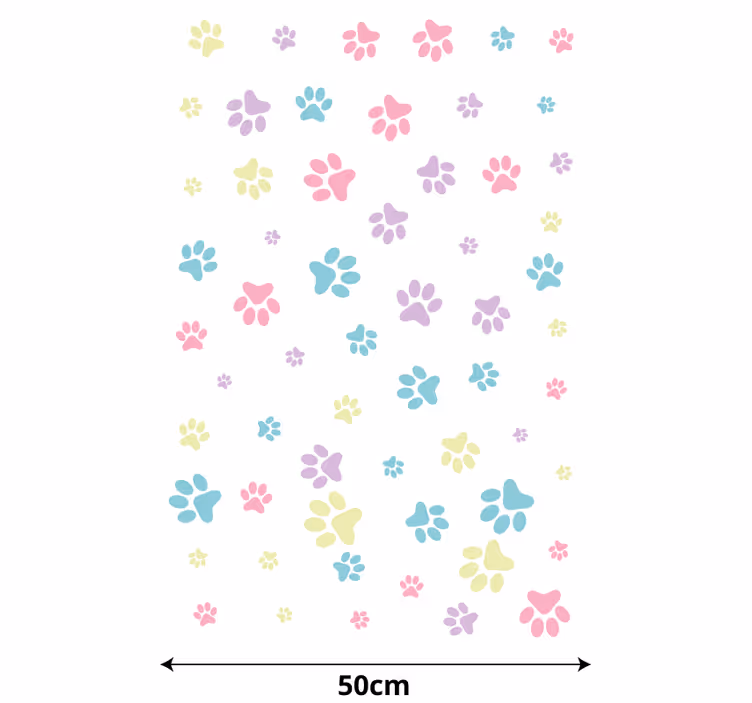 Fantastice caine colorate labe animal Rulouri - TenStickers