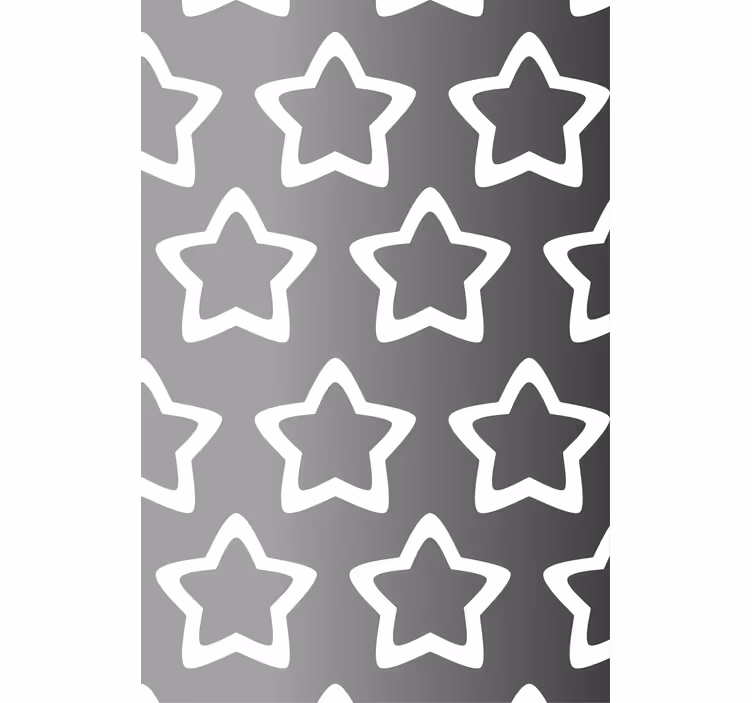 Rulou geam modern model de stea gri - TenStickers