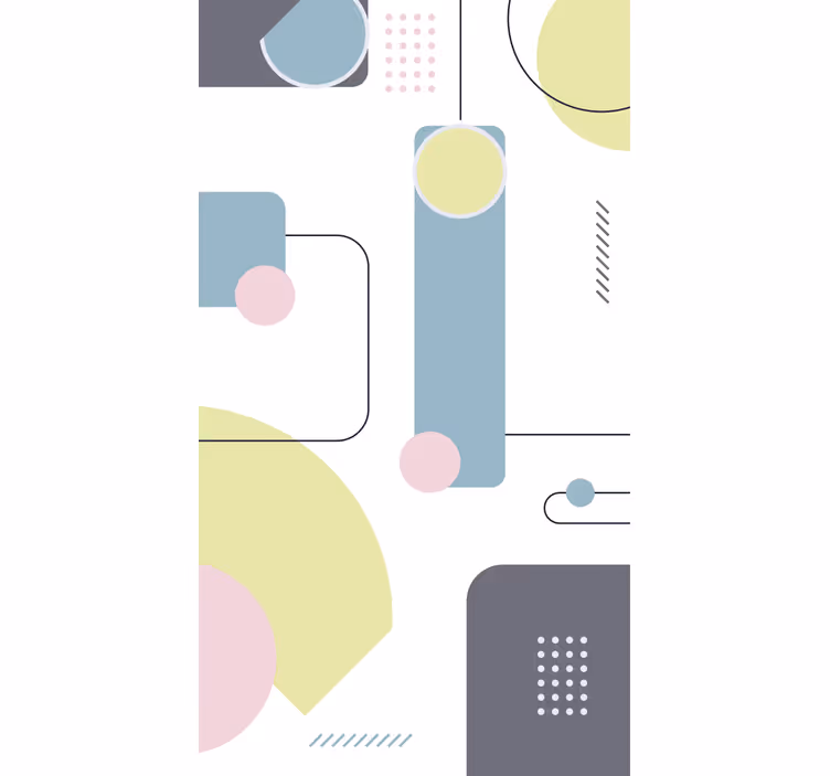 Rulou geam modern se joacă formele geometrice - TenStickers