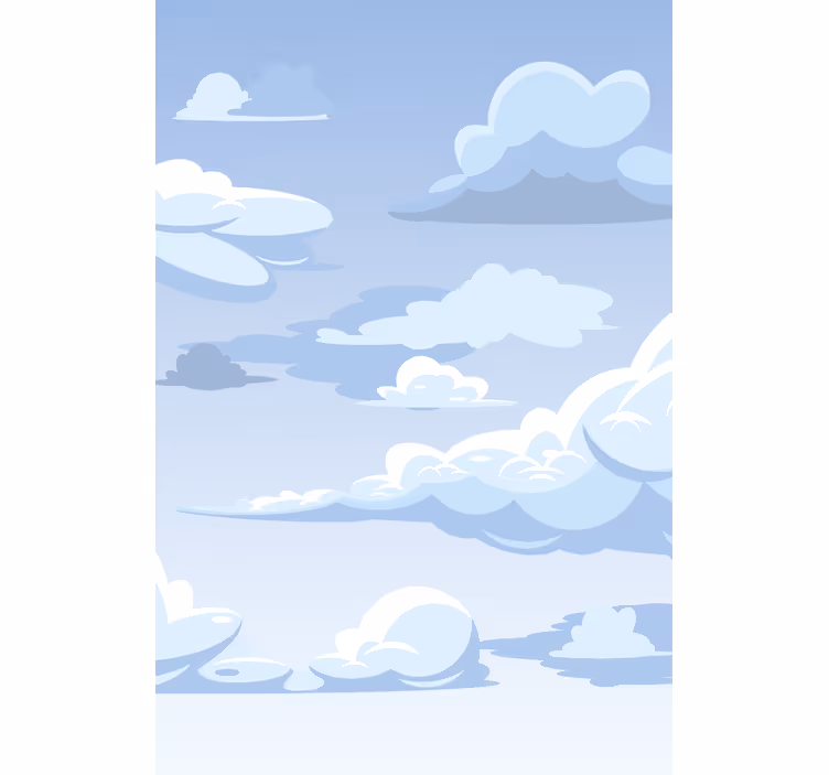 Stil desen animat cer desen Rulouri nor - TenStickers