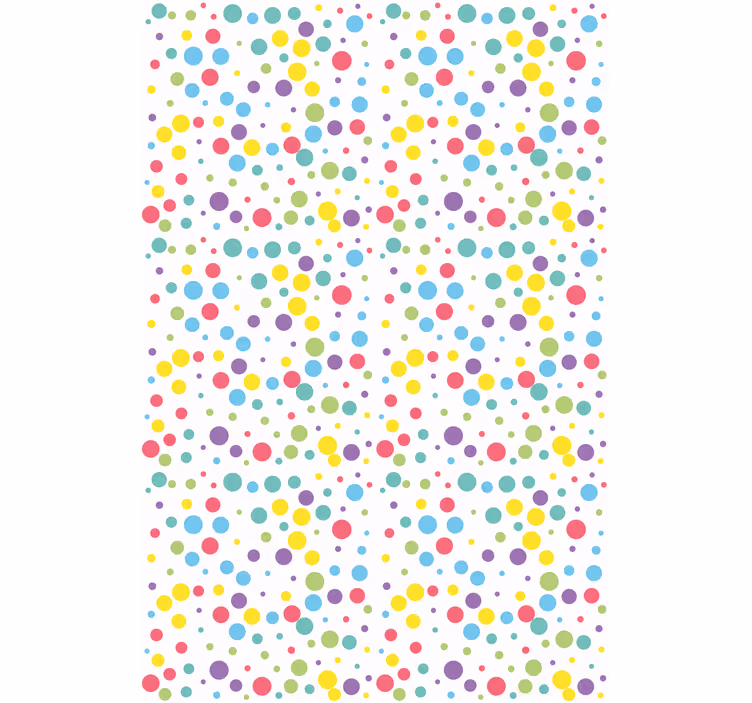 Jaluzea modernă cu model de buline colorate - TenStickers