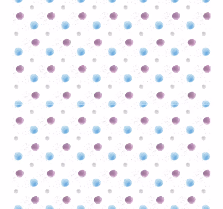 Rulou geam pentru copii puncte cu modele colorate - TenStickers
