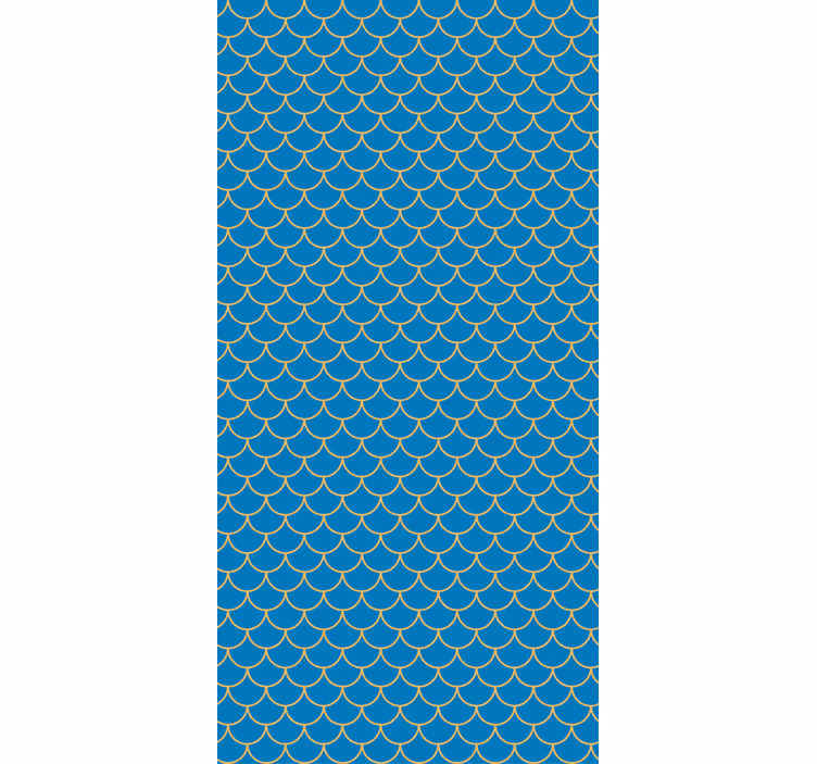 Rulou geam texturi model de undă festonată - TenStickers