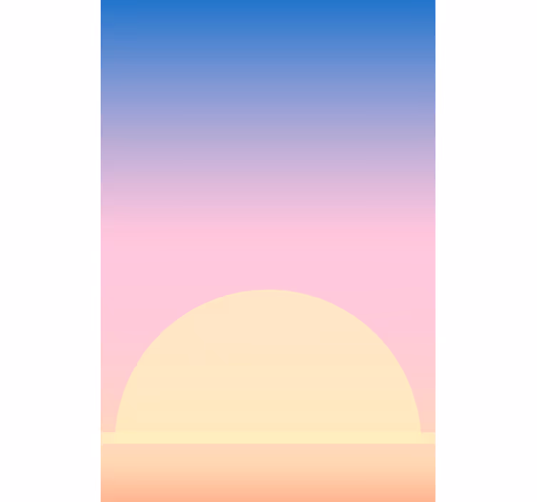 Rulou geam cu desene proiectarea orizontului apusului - TenStickers