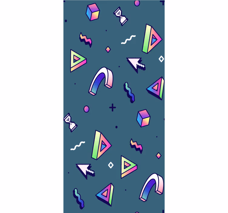 Rulou geam distracție forme geometrice jucăușe - TenStickers