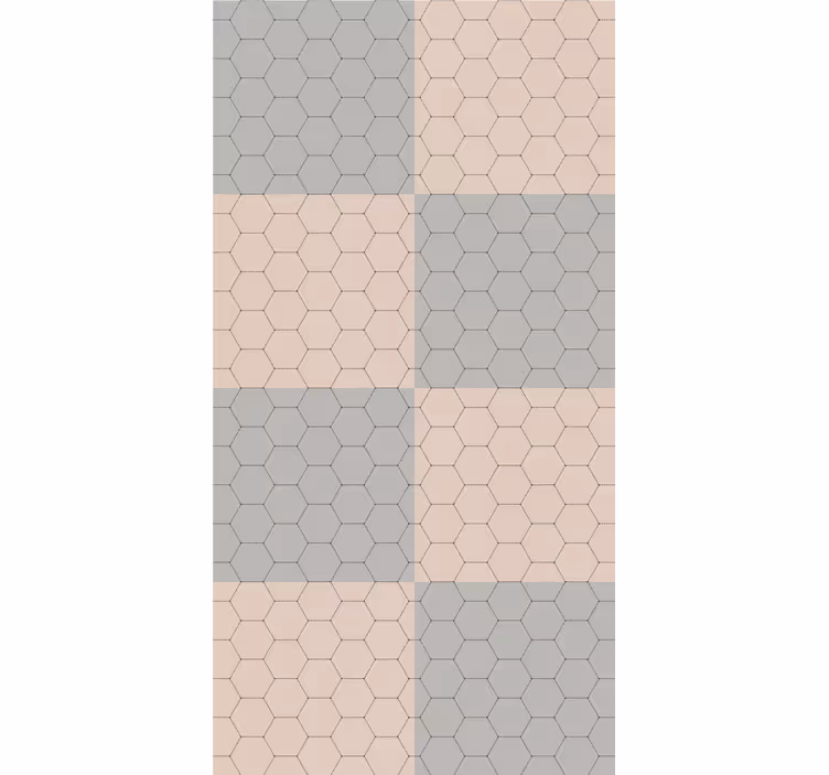 Rulou geam elegant blocuri cu model hexagonal - TenStickers