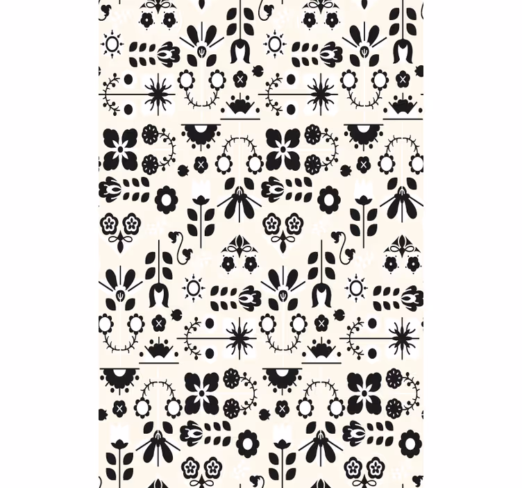 Rulou geam floral modele florale fermecătoare - TenStickers