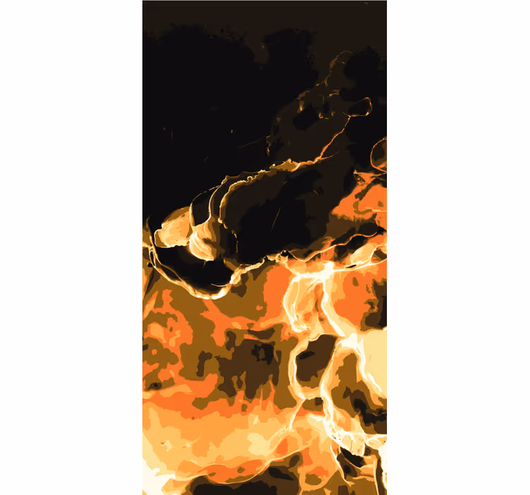Rulou geam texturi vârtejuri de foc - TenStickers
