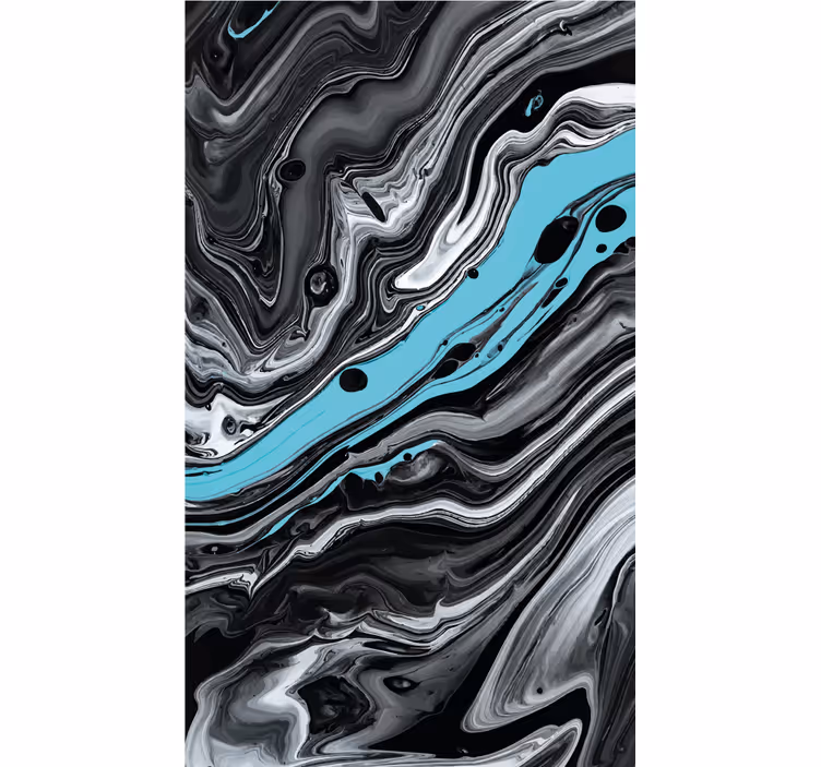 Rulou geam texturi modele negre fluide - TenStickers