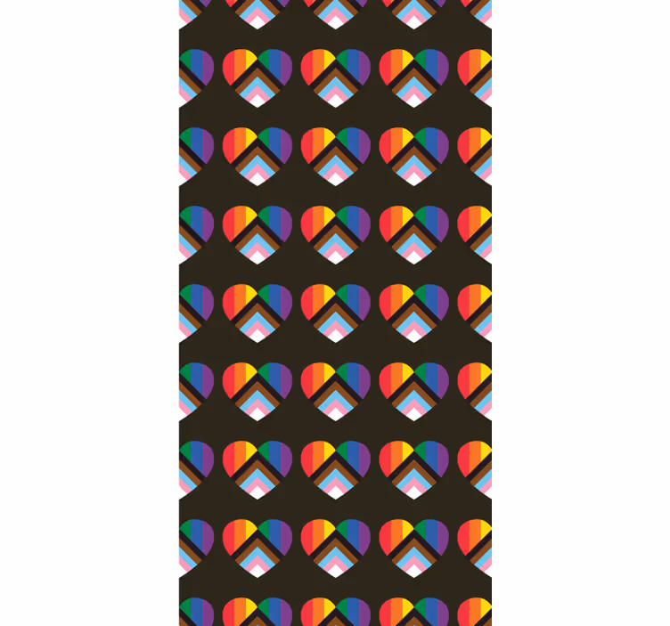 Rulou geam distracție model vibrant de inimă - TenStickers