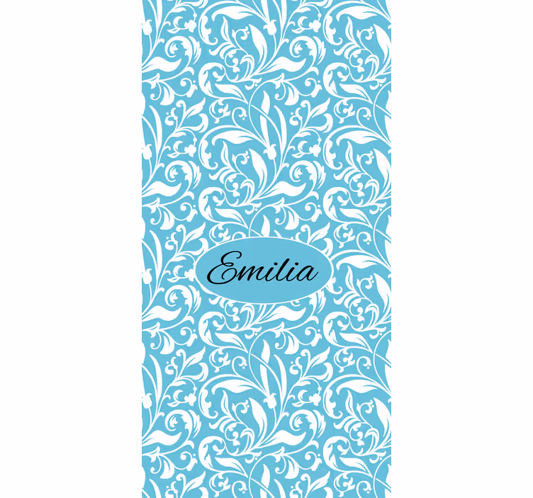 Rulou geam floral cu motiv floral personalizat - TenStickers