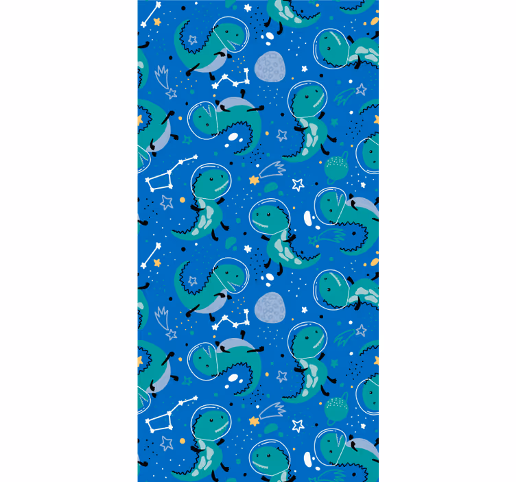 Dino amuzant cu planete Rulouri pentru copii - TenStickers