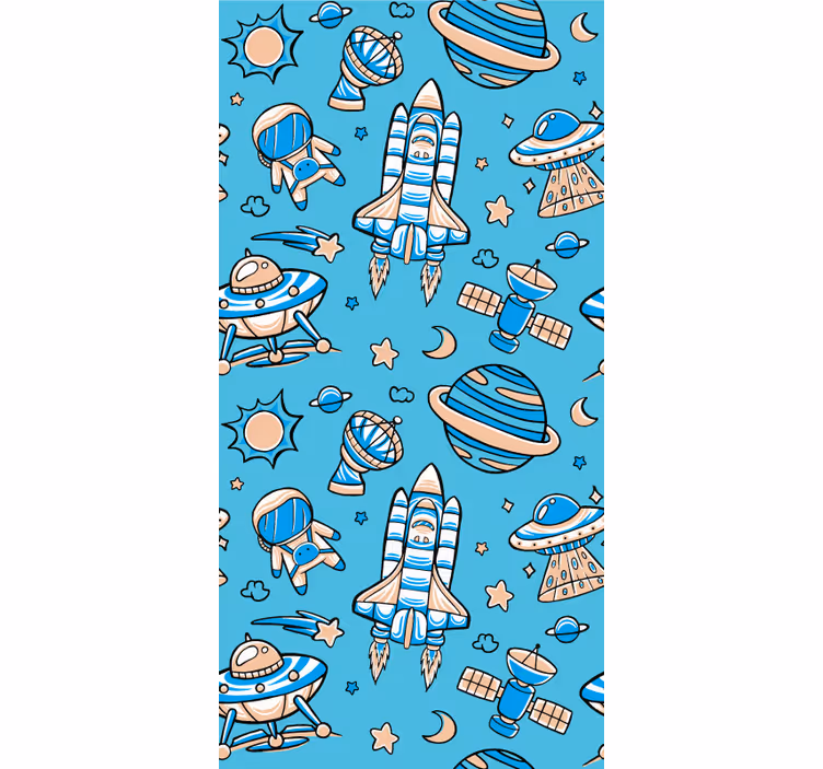 Jaluzele cu rolete Geek aventuri de explorare a spațiului - TenStickers