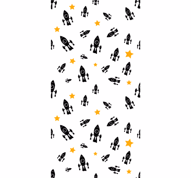 Jaluzele cu rolete Geek aventură cu stea rachetă - TenStickers