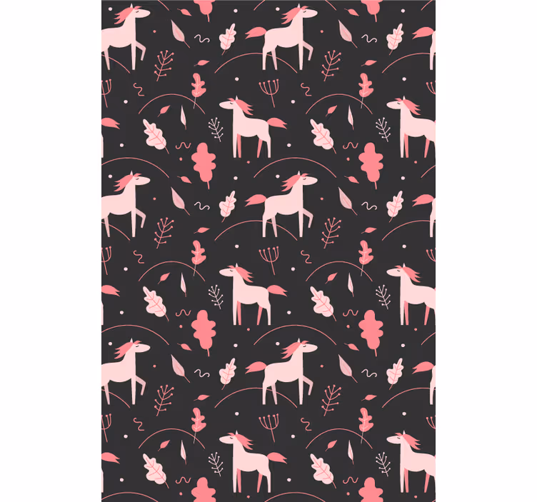 Rulou geam pentru copii unicorni roz dulci - TenStickers