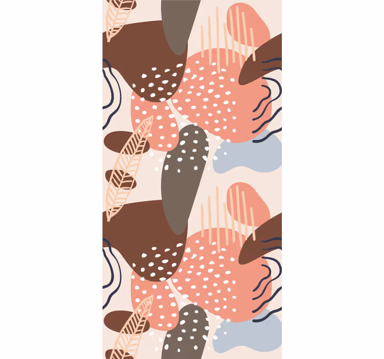 Rulou geam modern forme de model organic - TenStickers